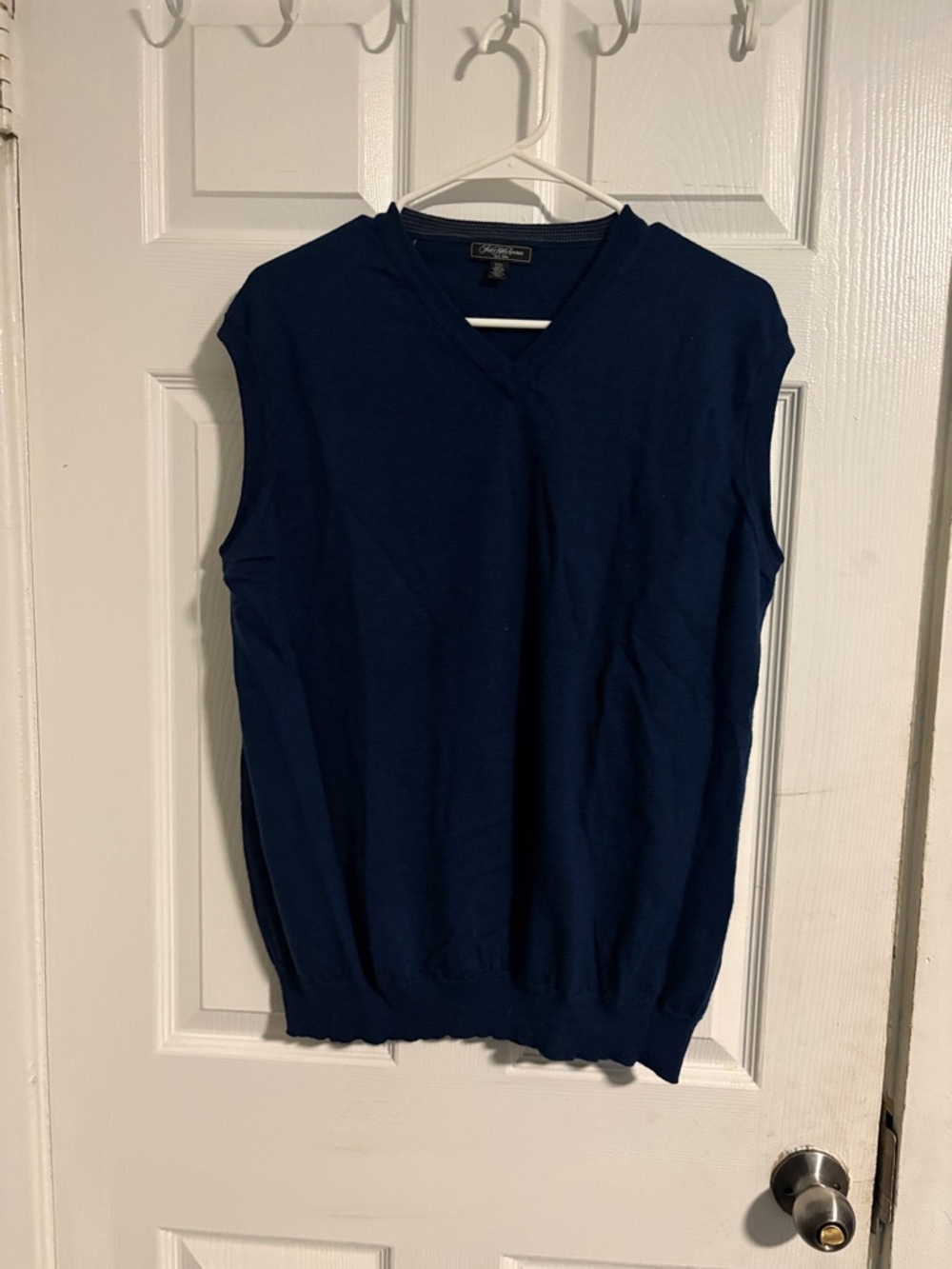 Saks Fifth Avenue Men's Navy V-Neck Sweater Vest